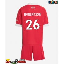 Camisa de Futebol Liverpool Andrew Robertson #26 Equipamento Principal Infantil 2025-26 Manga Curta (+ Calças curtas)